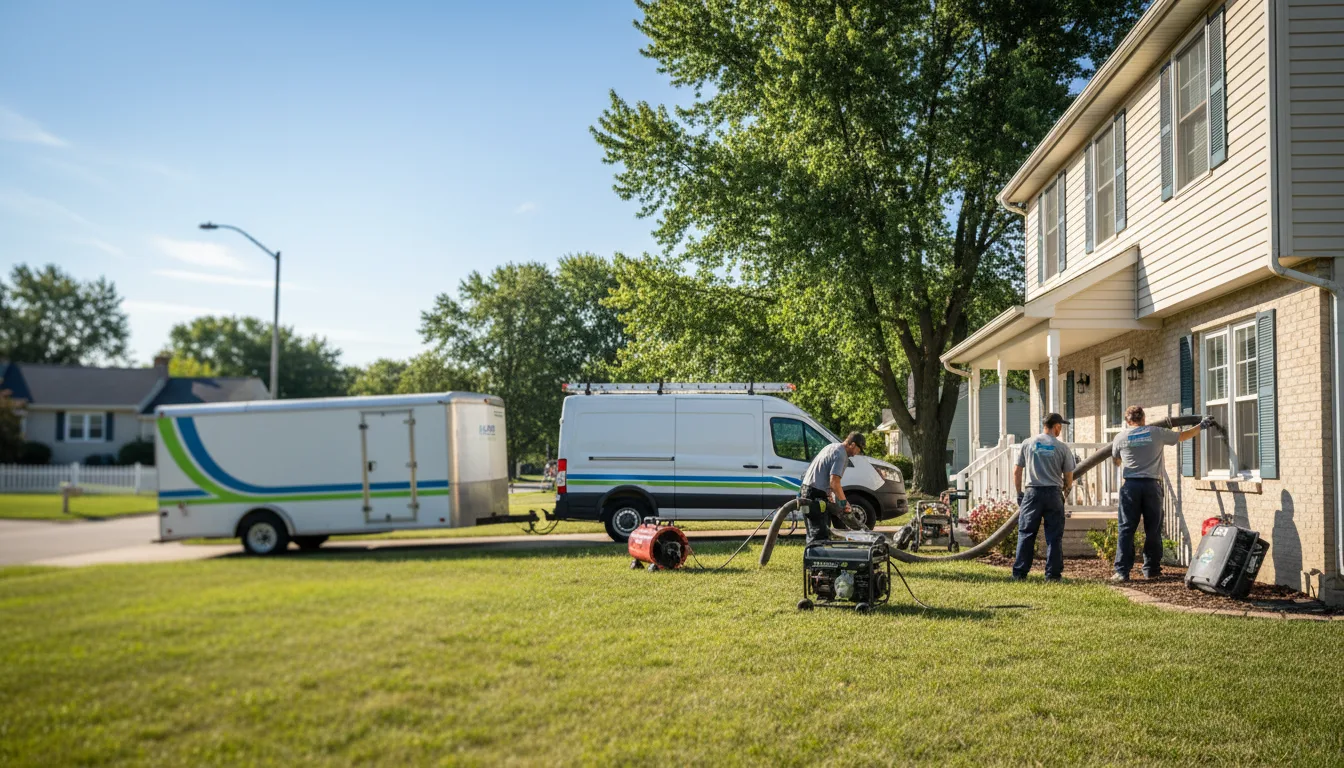 Flooded Basement Restoration And Cleanup With Repair in Ellettsville, IN near me